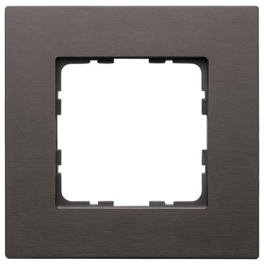 Рамка 1-постовая, алюминий Brown