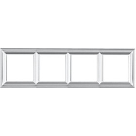 JUNG EcoProfi DECO Алюминий Рамка 4-ая