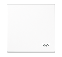 JUNG LS 990 Белая Клавиша 1-ая с символом ОСВЕЩЕНИЕ