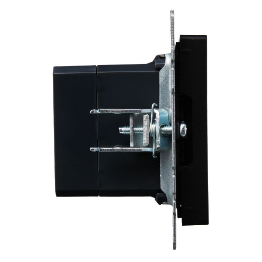 BRITE Роз. USB A+C 18Вт РЮ11-1-БрЧ черн. IEK