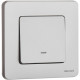 Переключатель одноклавишный с подсветкой/индикацией - Legrand/Daccord Inspiria - 10АХ 250В безвинтовые зажимы - алюминий