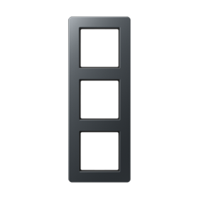 JUNG A Flow Матовый антрацит Рамка 3-ая для вертикальной и горизонтальной установки