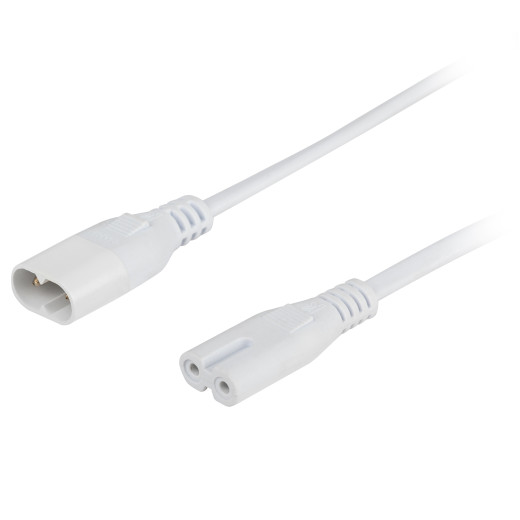 Кабель соединительный для линейного светильника ЭРА C7-С8-0,5 2-pin 0.55 м коннекторы IEC C7-IEC C8