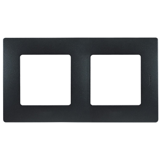 Рамка 2 поста - Legrand Etika - антрацит