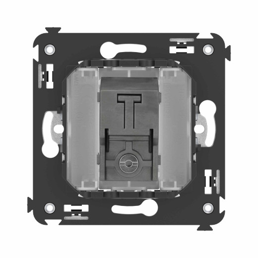 Розетка TV оконечная в стену, Avanti, белое облако