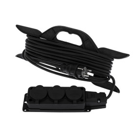 REXANT Удлинитель-шнур на рамке КГ 3х1.5, 10 м, 3 гнезда, морозостойкий, с/з, 16 А, 3500 Вт, IP44 (Сделано в России).