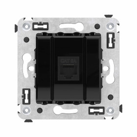 DKC Avanti Компьютерная розетка RJ-45 без шторки в стену, кат.6A одинарная, 