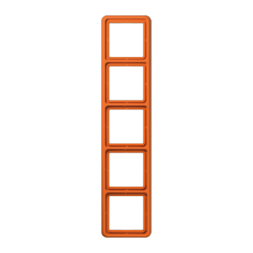 Рамка для вертикальной и горизонтальной установки ударопрочная, 5-кратная, оранжевая