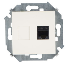 Simon 15 Слоновая кость Розетка компьютерная RJ45 кат.5e (AMP)