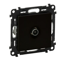 Legrand Valena LIFE Black. Розетка ТВ c топологией 