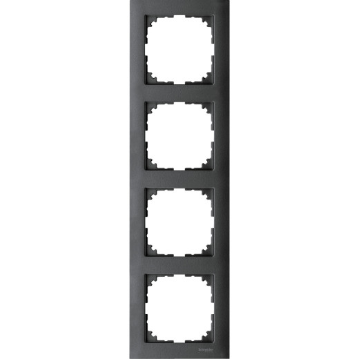 MERTEN M-Pure РАМКА 4 поста, АНТРАЦИТ, SM
