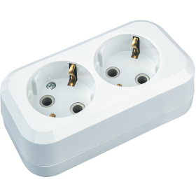 Navigator Колодка 61 582 NCA-BL01-02-E-WH 2гн с/з АБС пластик