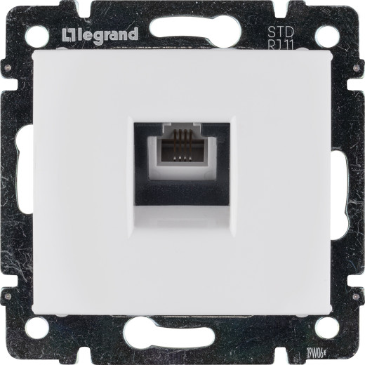 Розетка телефонная RJ11 - Legrand Valena - белый