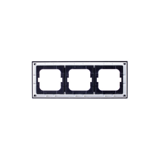 Рамка 3-постовая, axcent, чёрный