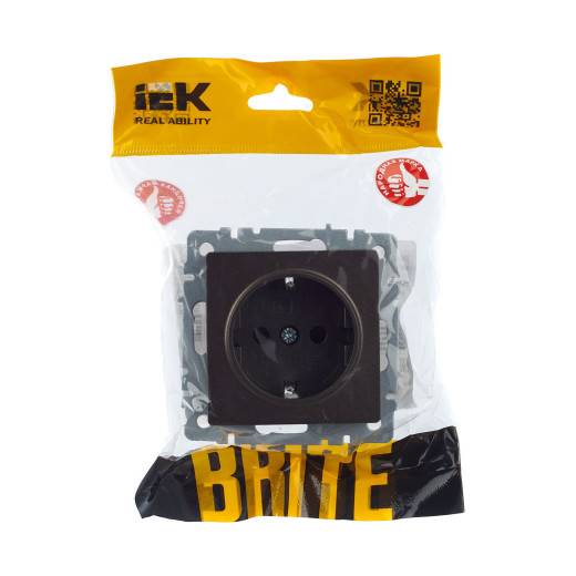 BRITE Роз. с з/к/ш 16А РС14-1-0-БрТБ бр. IEK