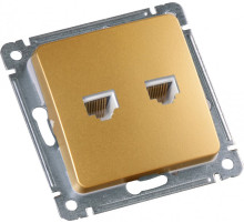 Hegel Мастер внутр Золото РСКК-440-07 Розетка компьютерная, механизм