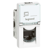 Legrand Mosaic Белая RJ45 UTP кат 6a 1 мод