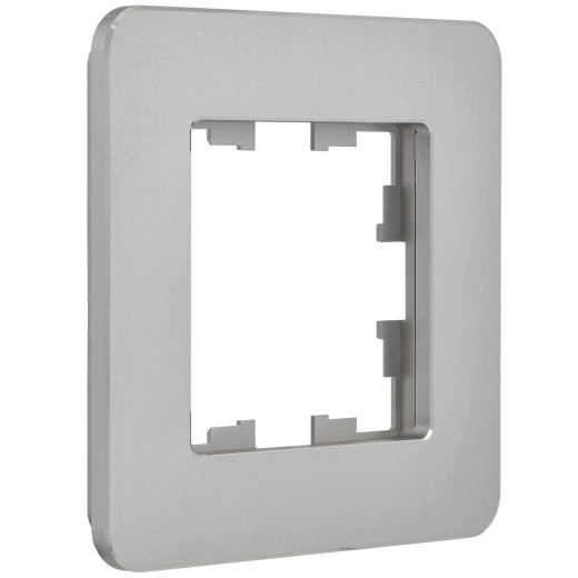 BRITE Рамка 1-мест. РУ-1-1-Бр металл алюм. RE IEK