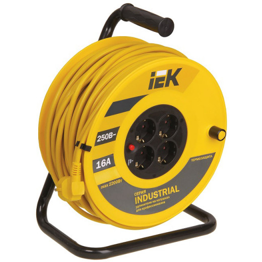 Катушка УК40 4 места 2P+PE/40м 3х1,5мм2 