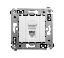 DKC Avanti Телефонная розетка RJ-12 в стену одинарная, 