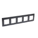 Рамка 5 постов - Legrand Etika - антрацит