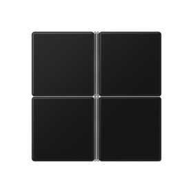 JUNG Набор накладок 4 группы для модулей F40 термопласт черный матовый