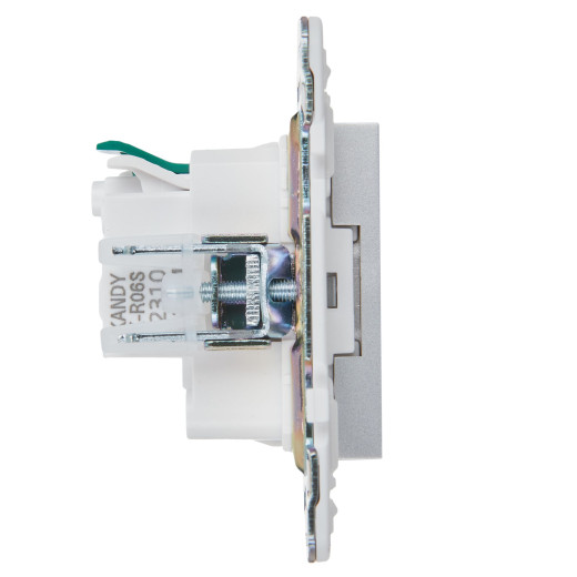 SKANDY Роз. с з/к/ш 16А б/к SK-R06S сереб. IEK