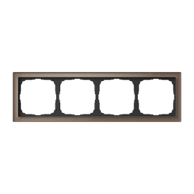 Systeme Electric ArtGallery Pure Органическое стекло Мокко Рамка 4-ая