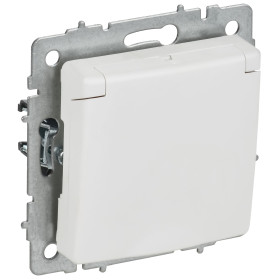 IEK BRITE Роз. с з/к/ш с кр. 16А IP20 РСбш10-3-БрАБ а/б