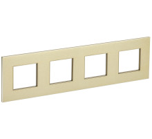 IEK SKANDY Металл Шампань Рамка 4-ая SK-F34Sh