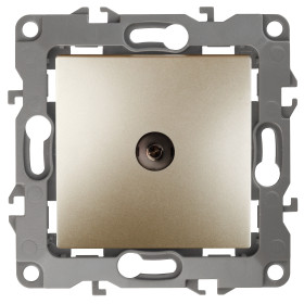 ЭРА 12-3101-04 Розетка TV одиночная, IP20, Эра12, шампань (10/100/3200)