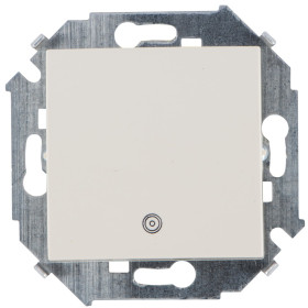 Simon 15 Бежевый Выключатель кнопочный с пиктограммой, 16А, 250В, винт.зажим