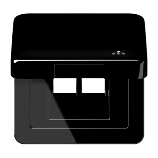 Накладка и крышка для двойных UAE розеток с символом 