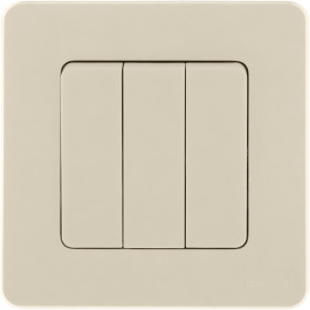 Legrand/Daccord INSPIRIA Слоновая кость Выключатель 3-кл, винтовые клеммы, 10 AX , 250 В.