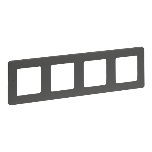 Рамка 4 поста - Legrand/Daccord Inspiria - дымчатый