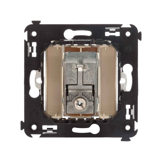 Розетка TV проходная в стену, Avanti, ванильная дымка