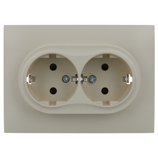 SKANDY Роз. 2-я с з/к/ш 16А в сб. SK-R07B беж. IEK