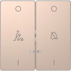 Schneider Electric Merten D-Life Шампань Клавиша 2-ая, линзой LED, символ: «звонок»/горничная
