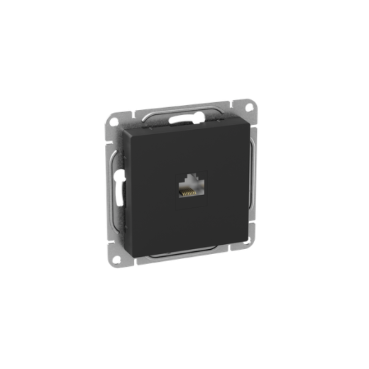 Механизм розетки RJ11, чёрный Эпика EKF