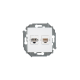 Simon 15 Белый Розетка телефонная + компьютерная RJ11+RJ45 кат.5е
