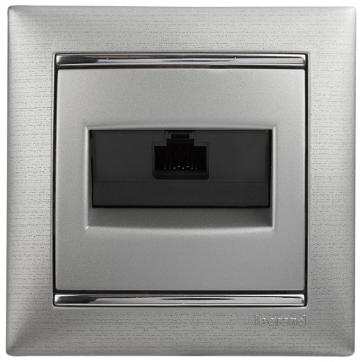 Рамка 1 пост - Legrand Valena - алюминий матовый