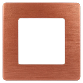 ЭРА Рамка для розеток и выключателей Серия 12 12-5101-14 на 1 пост, Сатин, медь