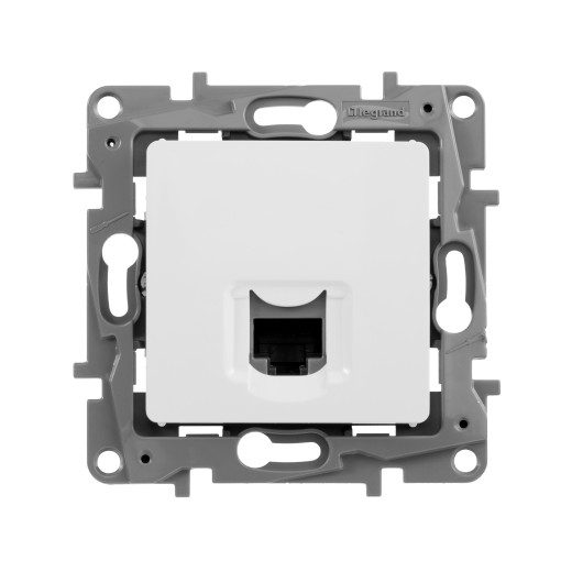 Розетка компьютерная RJ45 категория 5e UTP - Legrand Etika - белый
