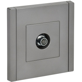 IEK FORTE&PIANO Сталь Розетка TV оконечная FP528