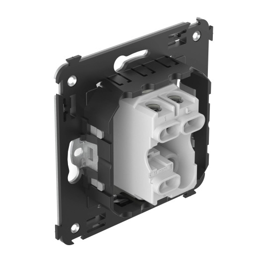 Выключатель одноклавишный в стену, Avanti, белое облако