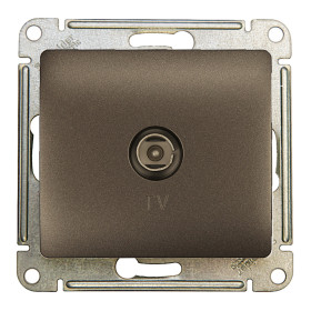 Systeme Electric Glossa Графит Розетка TV оконечная 1DB