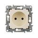 Розетка без заземления - Legrand Etika - со шторками 16А 250В винтовые зажимы - слоновая кость