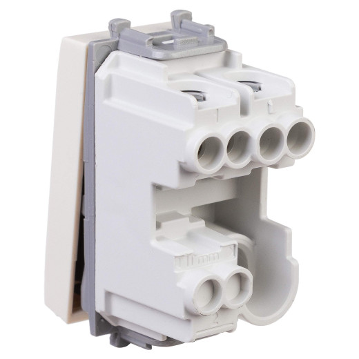 Кнопка модульная, Avanti, ванильная дымка, 1 модуль