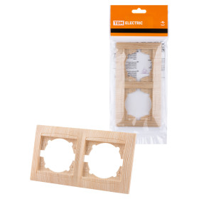 TDM Рамка 2-х постовая горизонтальная сосна 