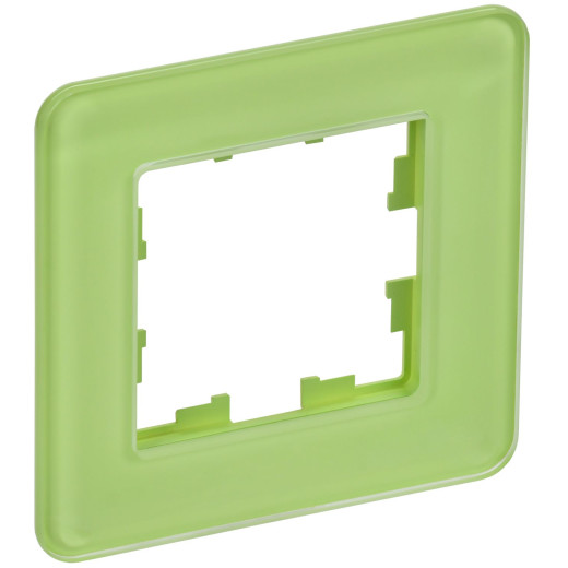 BRITE Рамка 1-мест. РУ-1-2-Бр стекло эко грин RE IEK